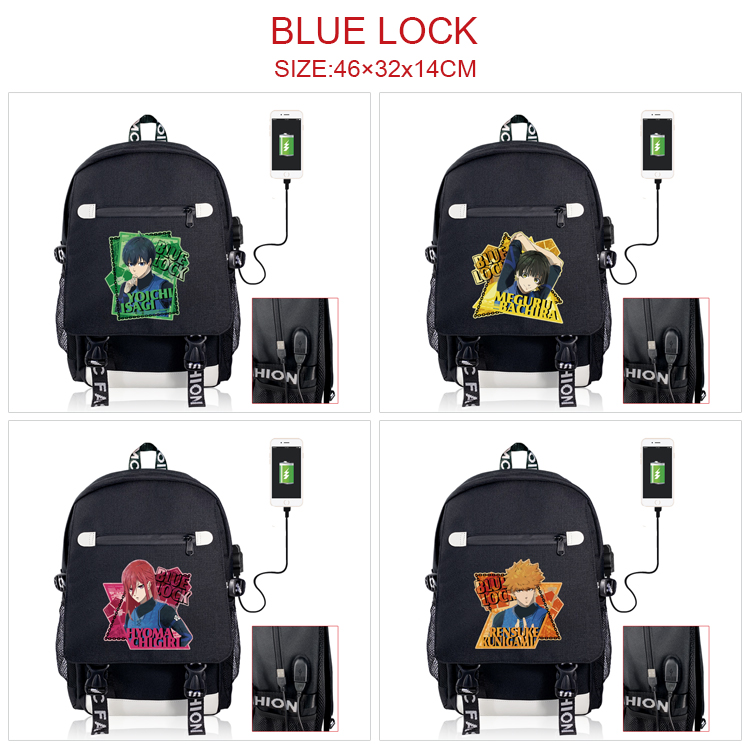 Blue Lock anime Backpack bag 46*32*14cm