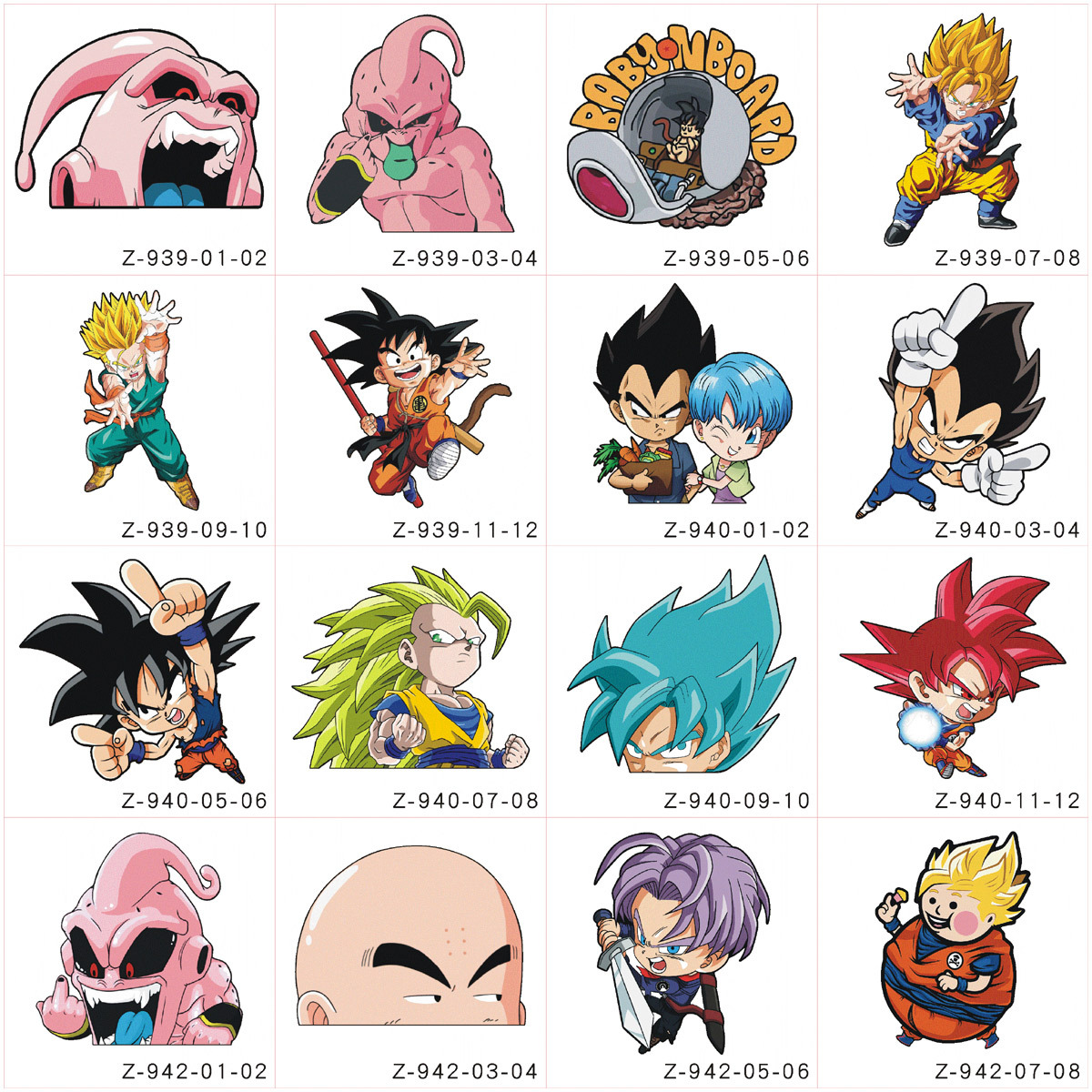 Dragon Ball anime car sticker