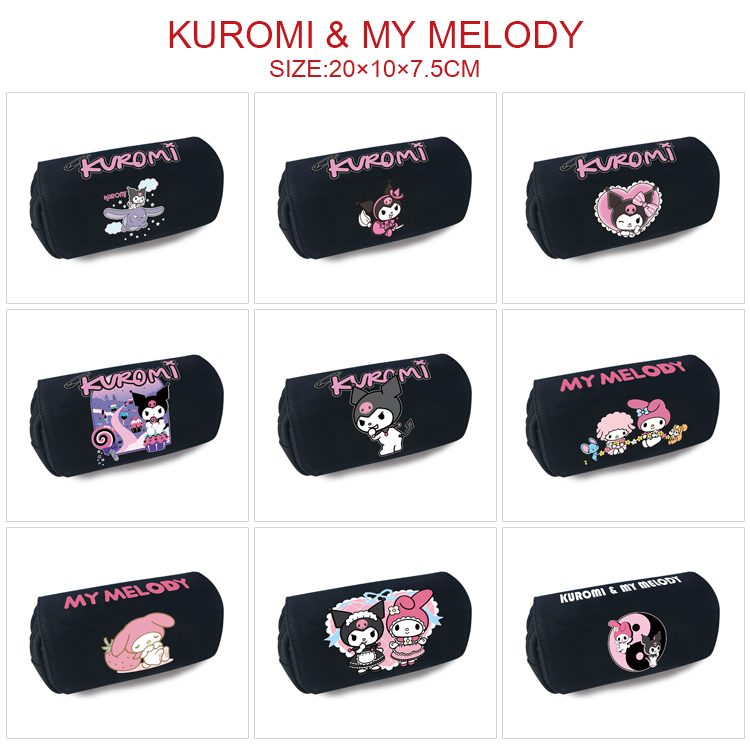 Kuromi anime  pencil bag 20*10*7.5cm