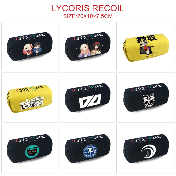 Lycoris Recoil  anime pencil bag 20*10*7.5cm