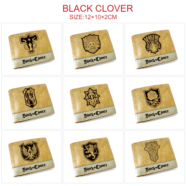 Black Clover anime wallet 12*10*2cm