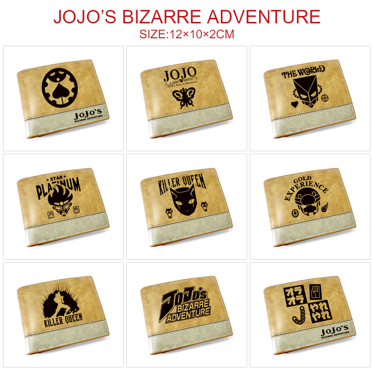 JoJos Bizarre Adventure anime wallet 12*10*2cm