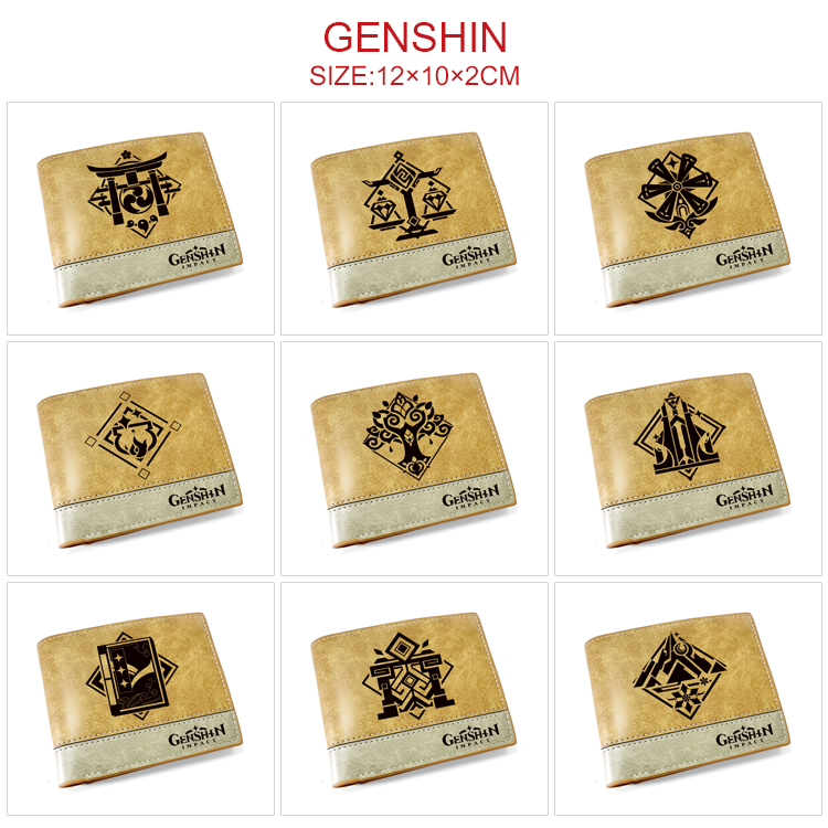 Genshin Impact anime wallet 12*10*2cm