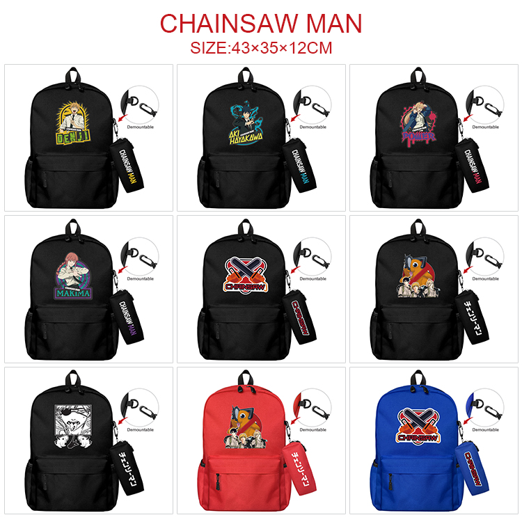 chainsaw man anime bag+Small pencil case set