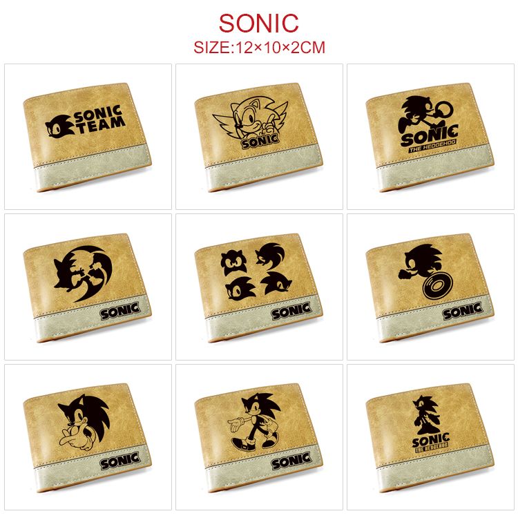 Sonic anime wallet 12*10*2cm