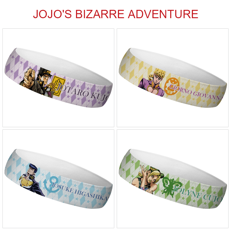 JoJos Bizarre Adventure anime sweatband