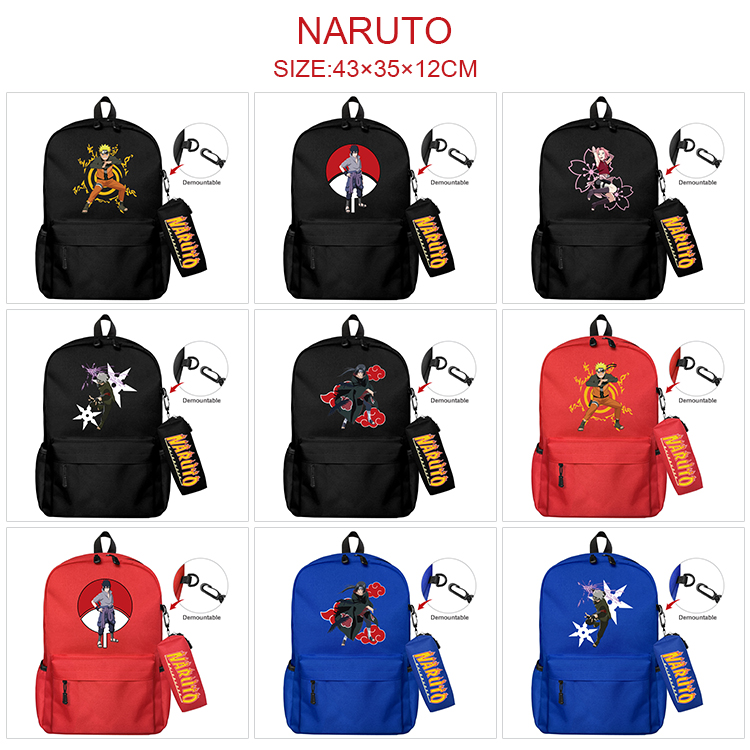 Naruto anime bag+Small pencil case set