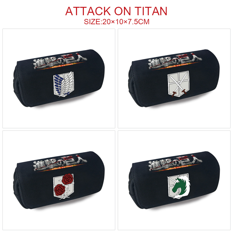 Attack On Titan anime pencil bag 20*10*7.5cm