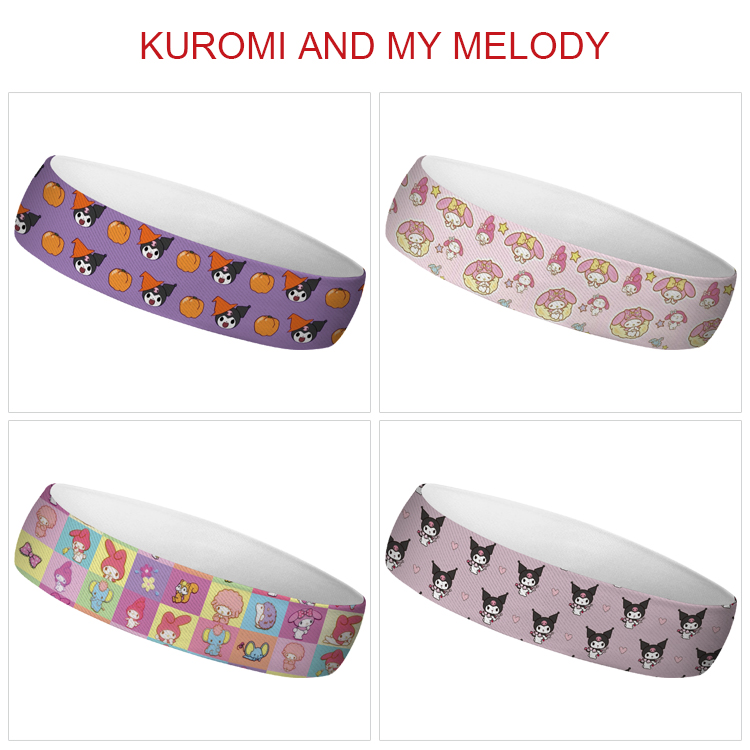 Kuromi anime sweatband