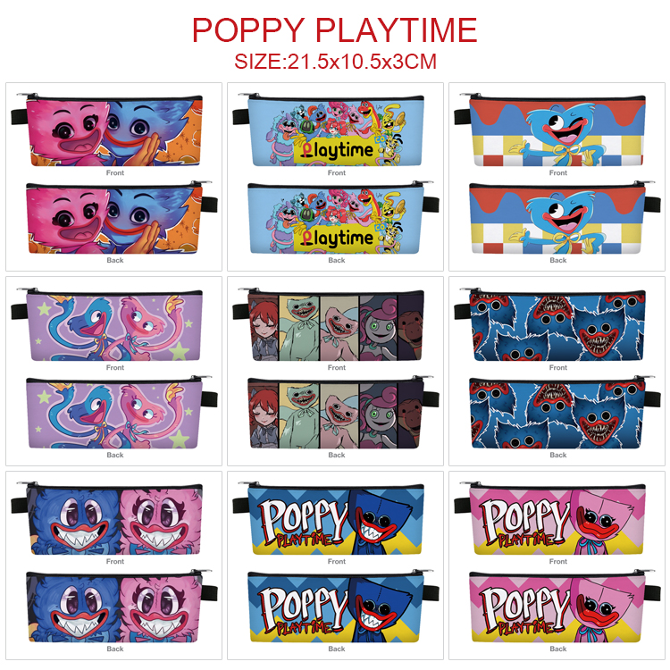 Poppy Playtime anime pencil bag 21.5*10.5*3cm