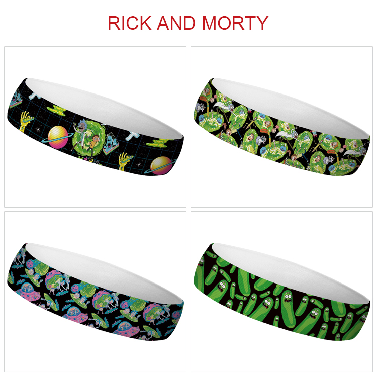 Rick and Morty anime sweatband