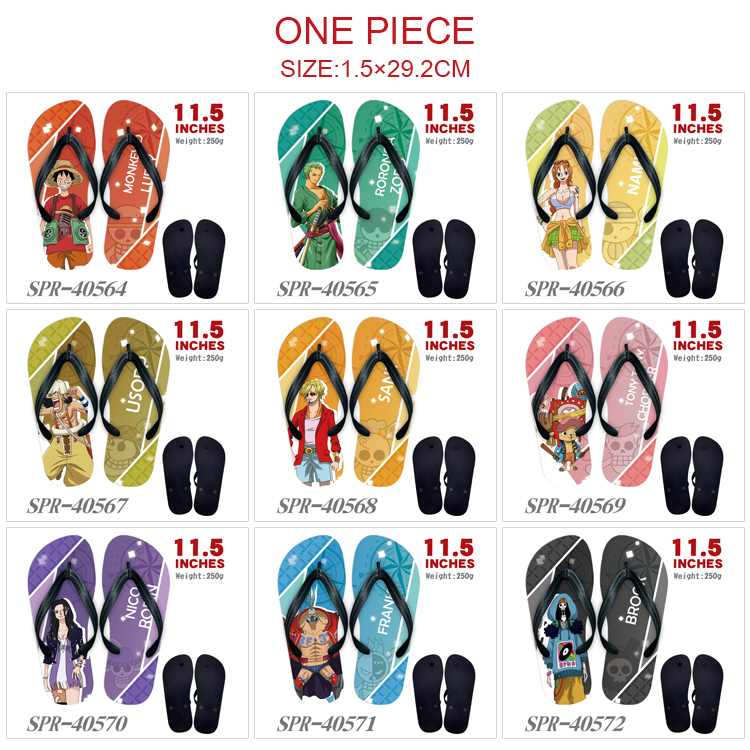 One piece anime flip flops shoes slippers a pair