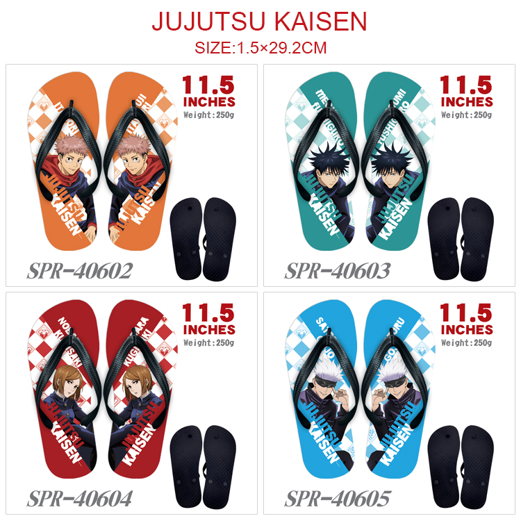 Jujutsu Kaisen anime flip flops shoes slippers a pair