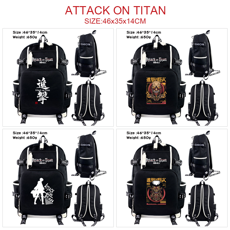 Attack On Titan anime bag 46*35*14cm