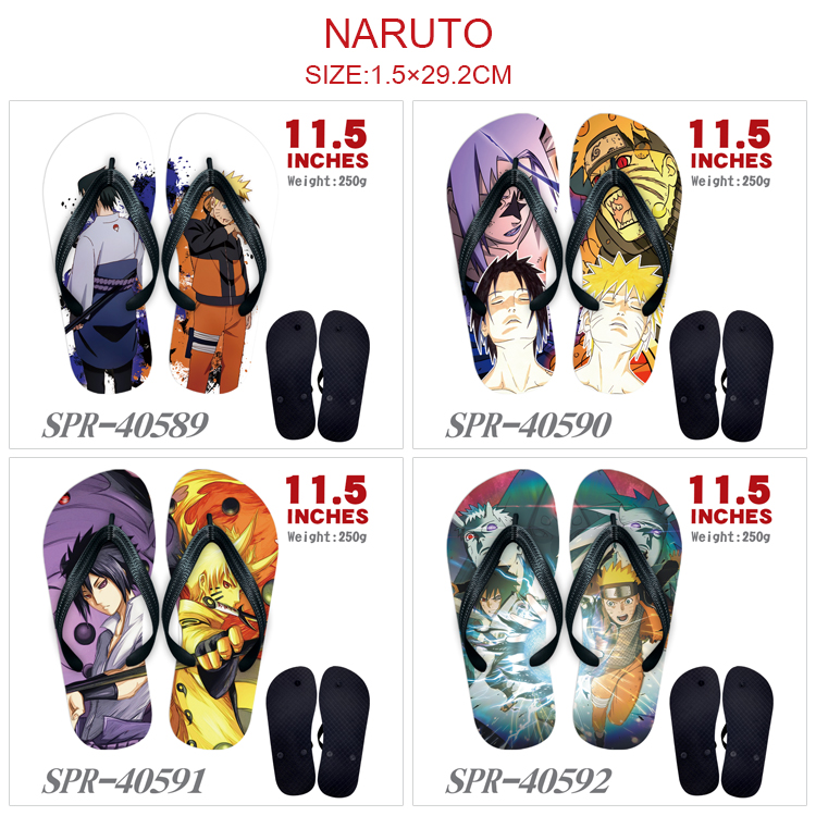 Naruto anime flip flops shoes slippers a pair