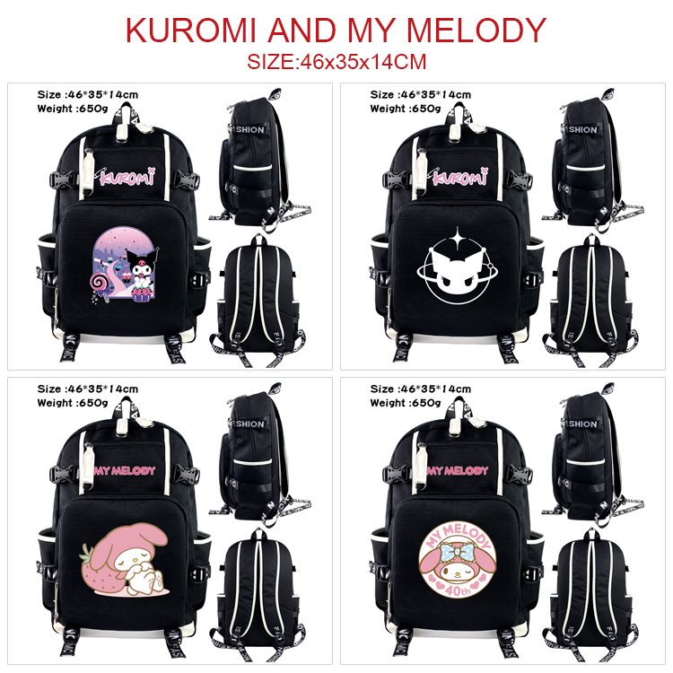 Kuromi anime bag 46*35*14cm