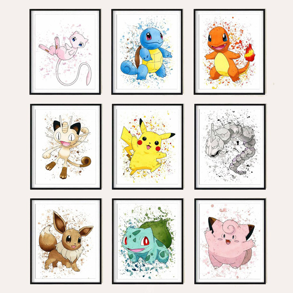 Pokemon anime painting 30x40cm(12x16inches)