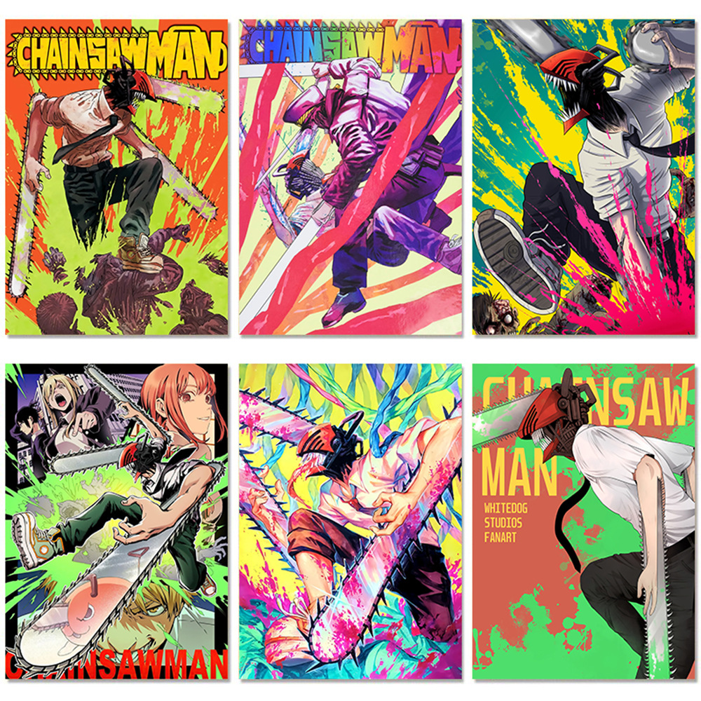 chainsaw man anime painting 30x40cm(12x16inches)