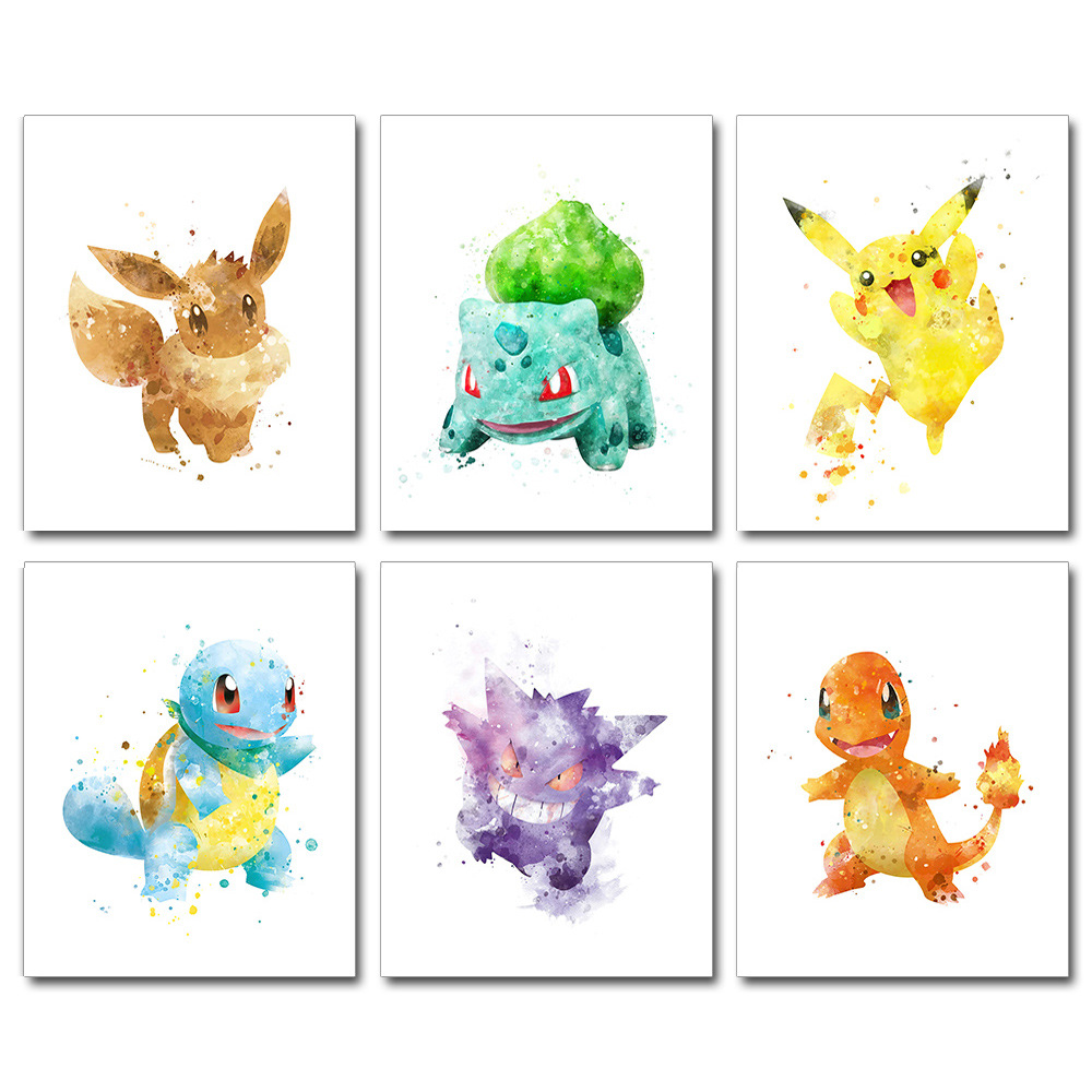 Pokemon anime painting 30x40cm(12x16inches)