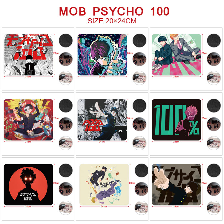 Mob Psycho 100 anime Mouse pad 20*24cm price for 5 pcs