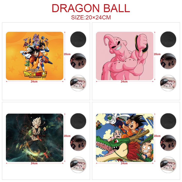 Dragon Ball anime Mouse pad 20*24cm price for 5 pcs