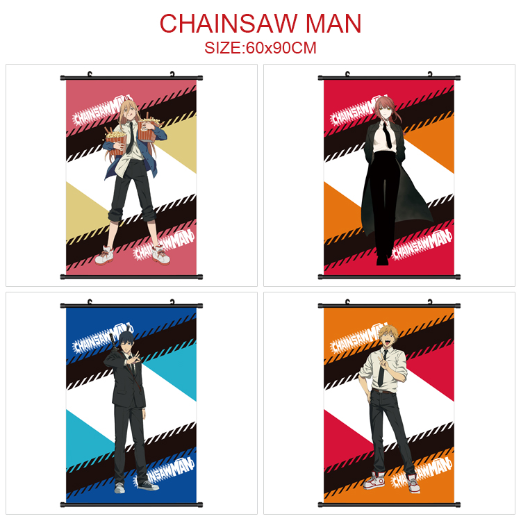 chainsaw man anime wallscroll 60*90cm