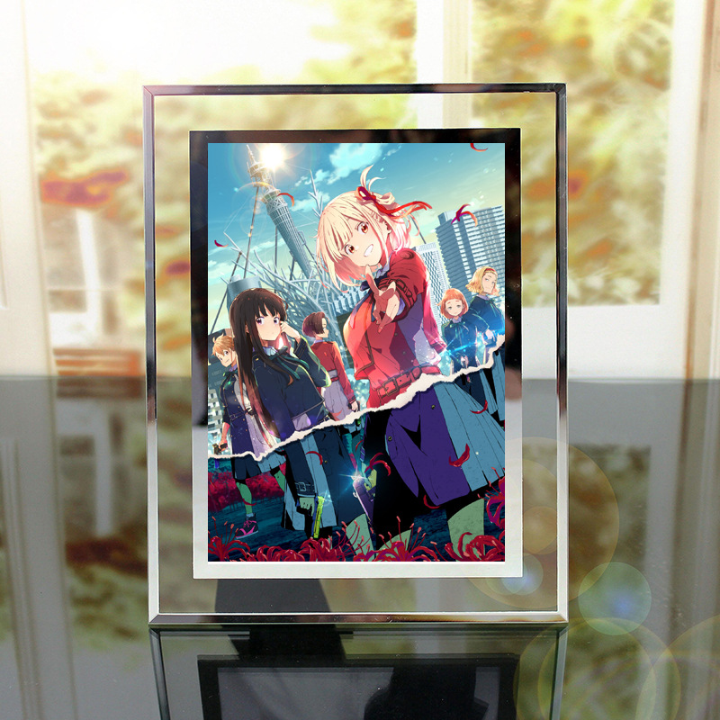 Lycoris Recoil  anime Crystal photo frame