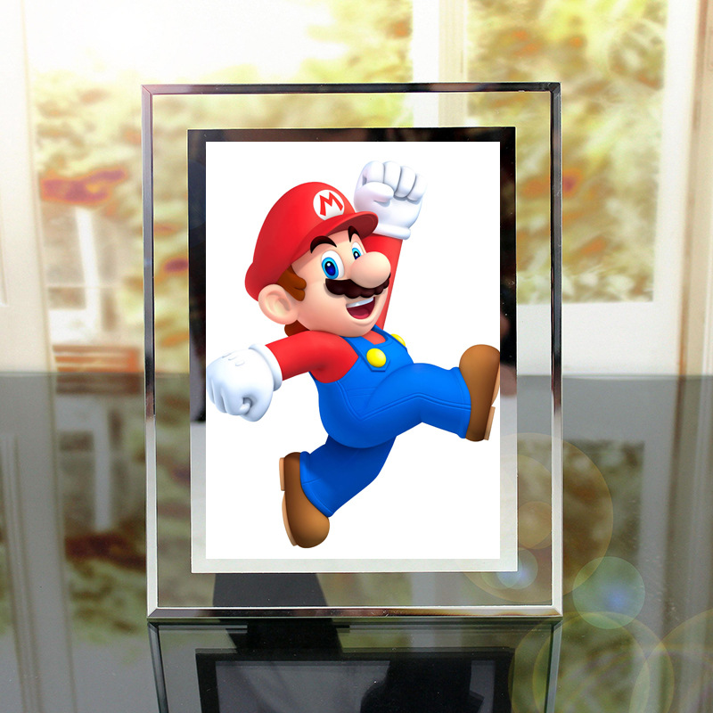 super Mario anime Crystal photo frame