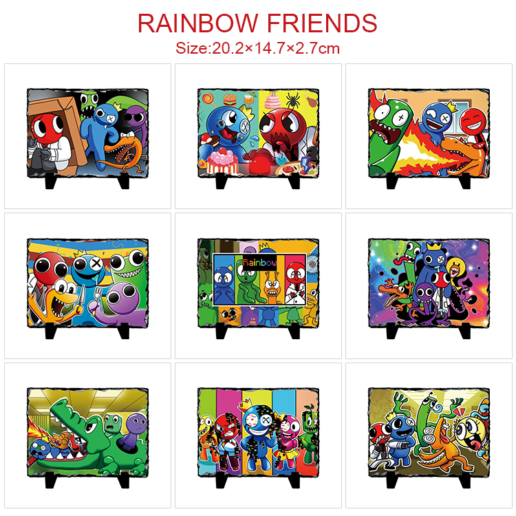 rainbow friends anime painting