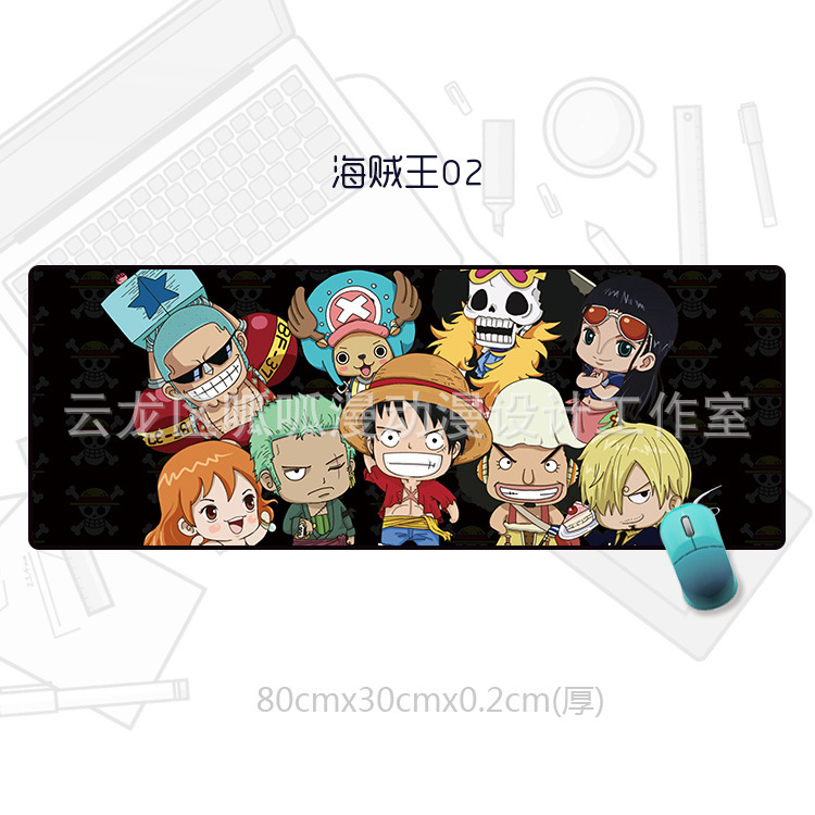 One piece anime mouse pad 80*30cm