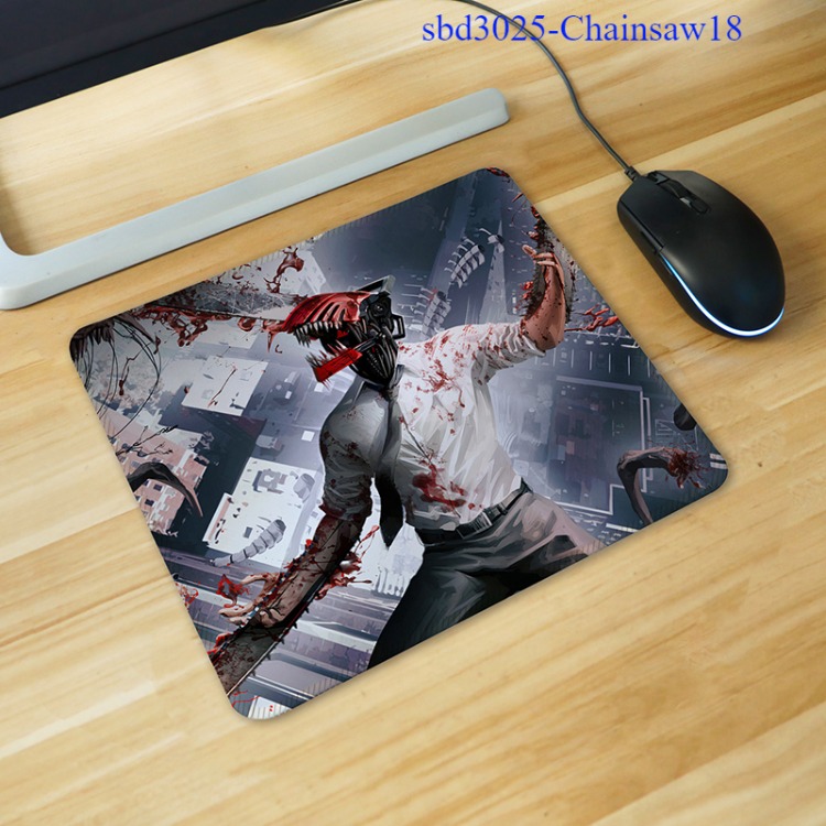 chainsaw man anime desk pad 25*30*0.3cm locking edge & 20*24*0.2cm non locking edge