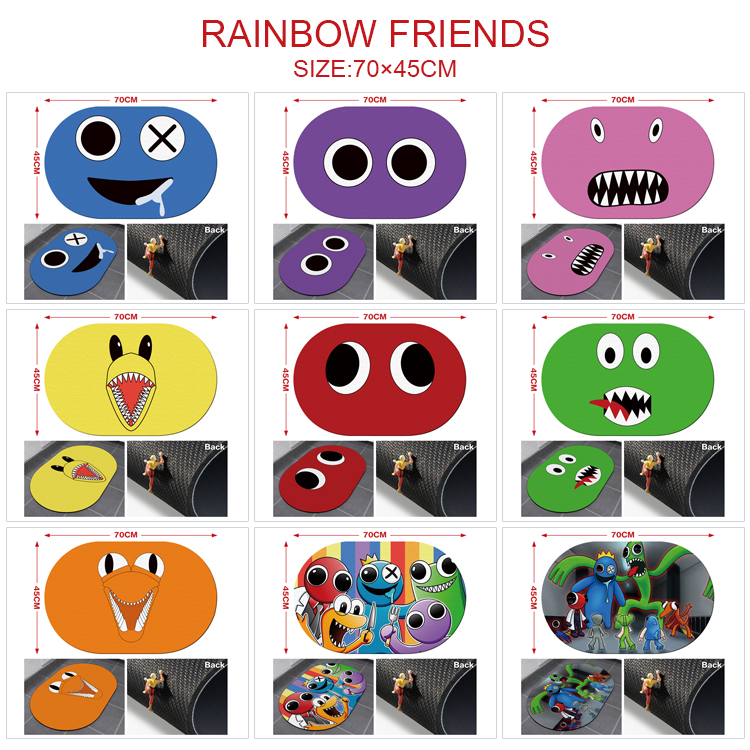 rainbow friends anime desk pad 70*45cm