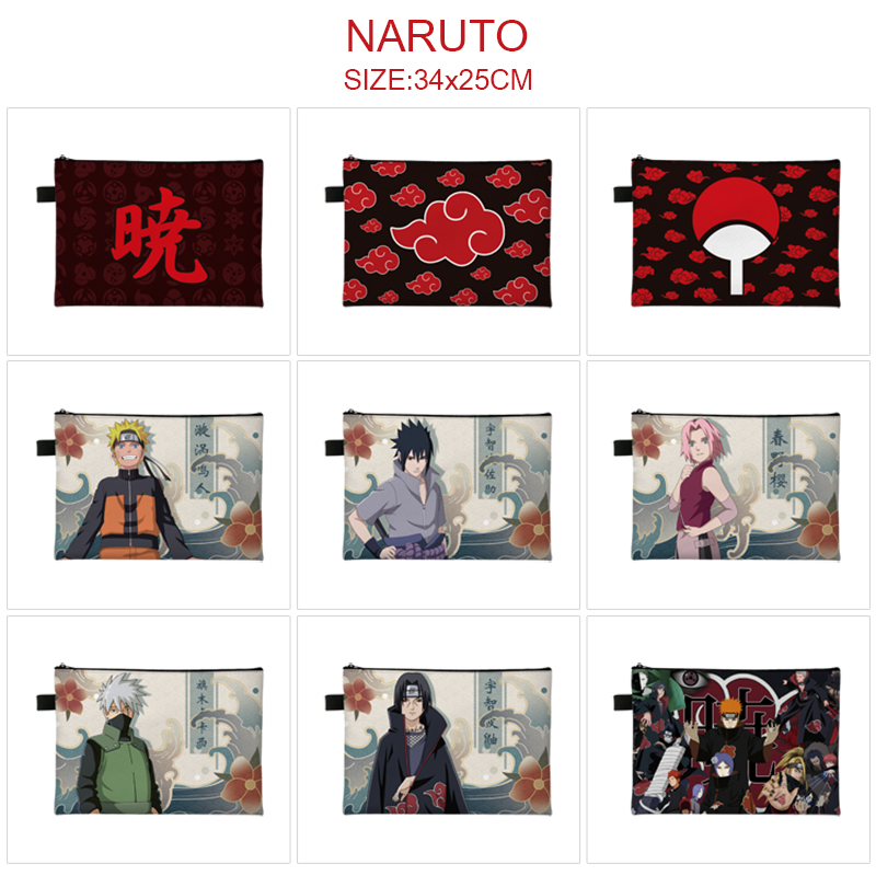 Naruto anime A4 document bag