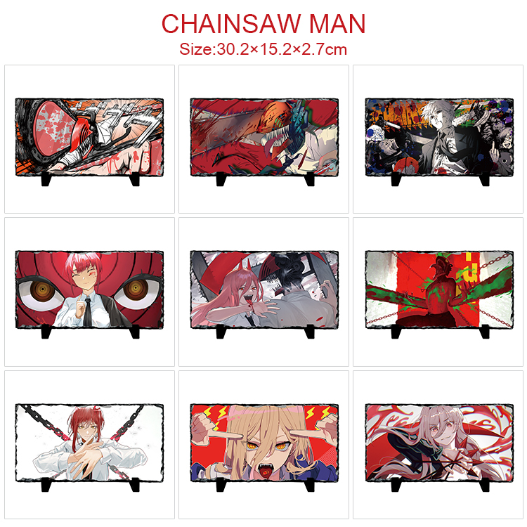 chainsaw man anime painting
