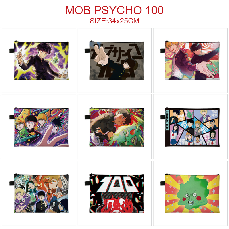 Mob Psycho 100 anime A4 document bag