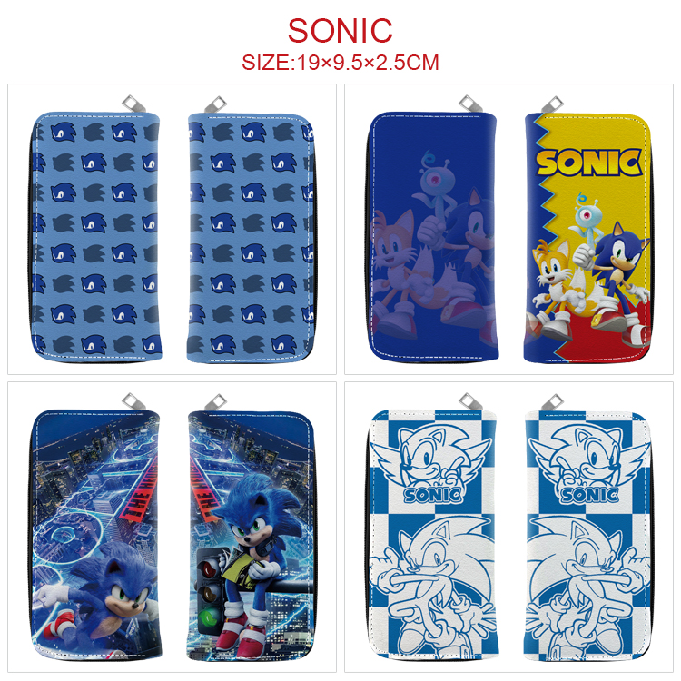 Sonic anime wallet 19*9.5*2.5cm