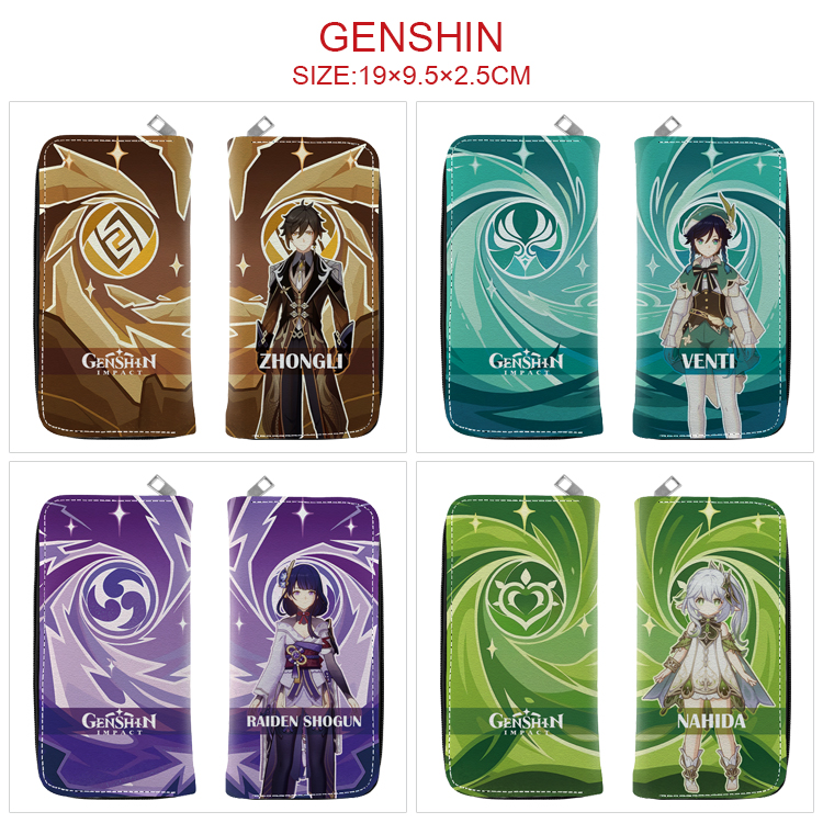 Genshin Impact anime wallet 19*9.5*2.5cm