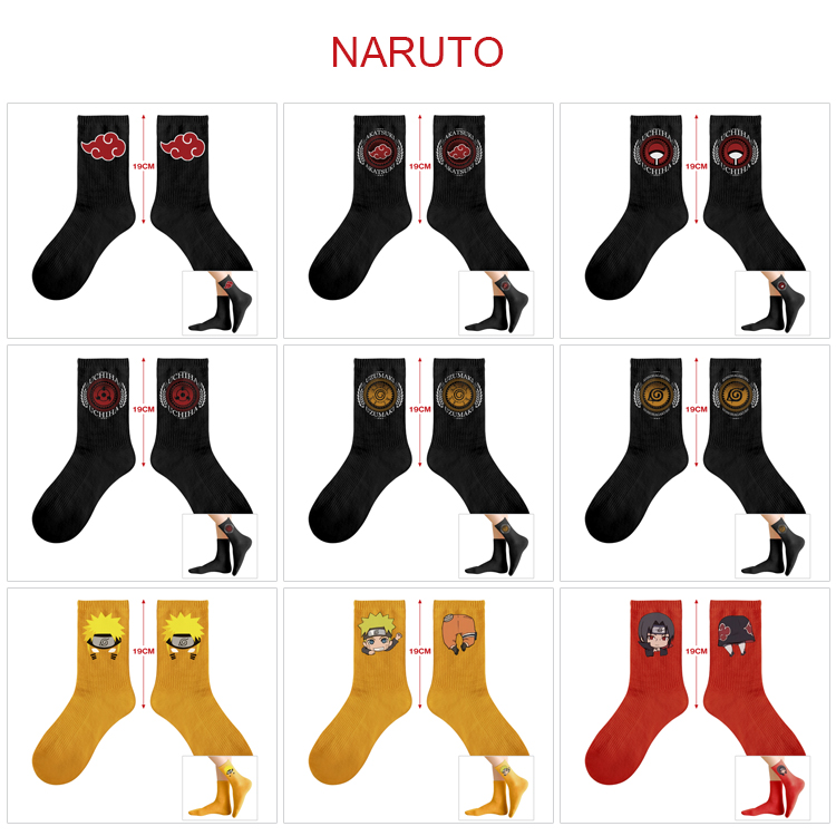 Naruto anime socks 5 pcs a set