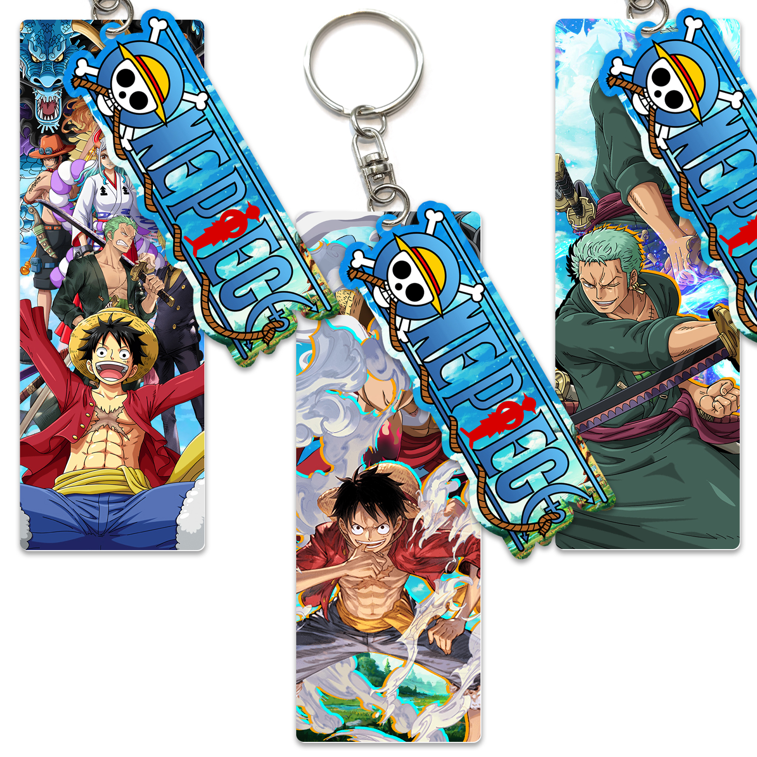 One piece anime keychain