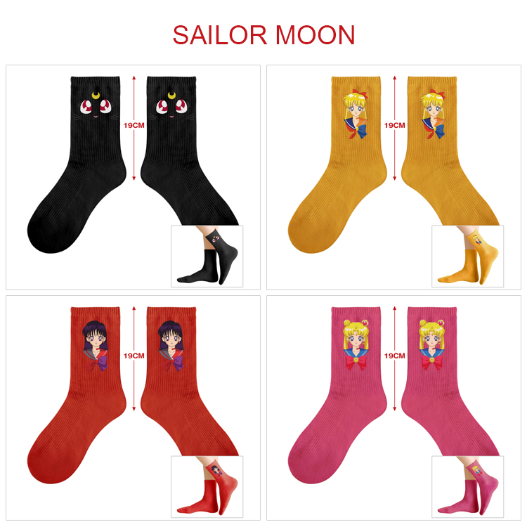 Sailor Moon Crystal anime socks 5 pcs a set