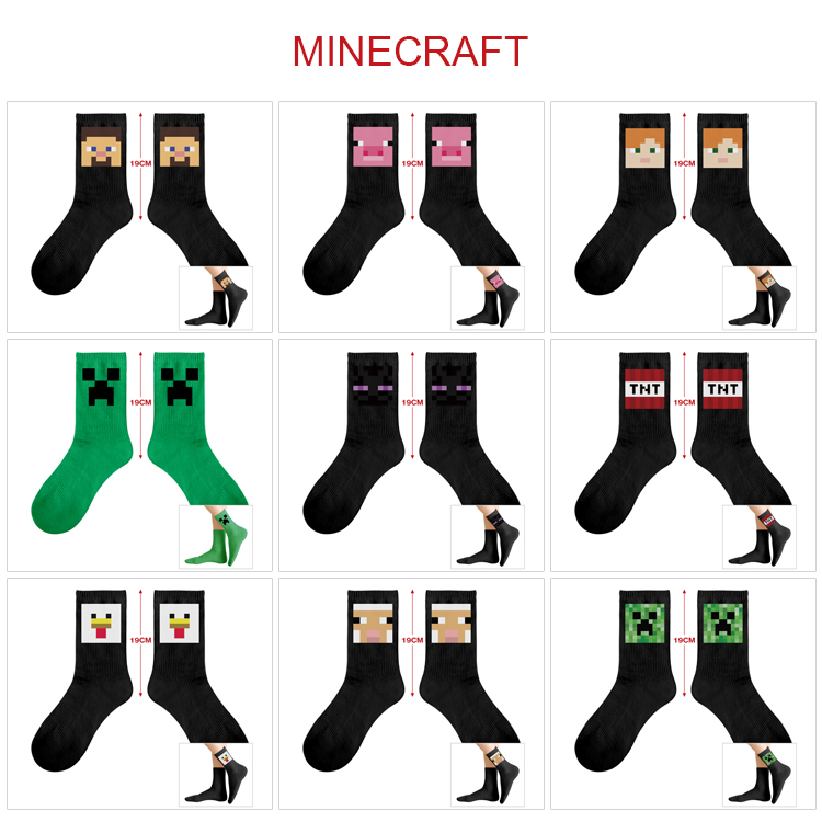 Minecraft anime  socks 5 pcs a set