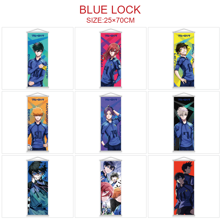 Blue Lock anime wallscroll 25*70cm price for 5 pcs