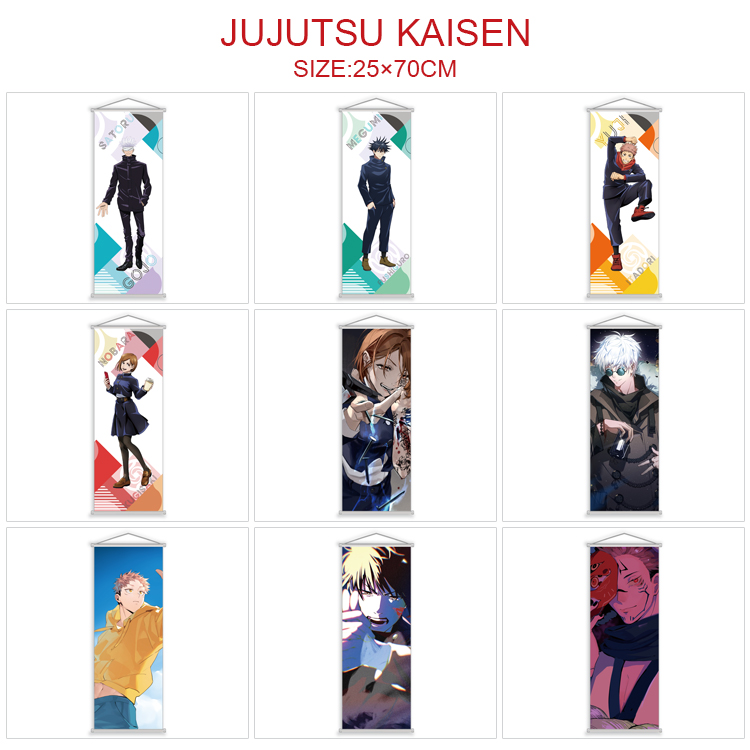 Jujutsu Kaisen anime wallscroll 25*70cm price for 5 pcs