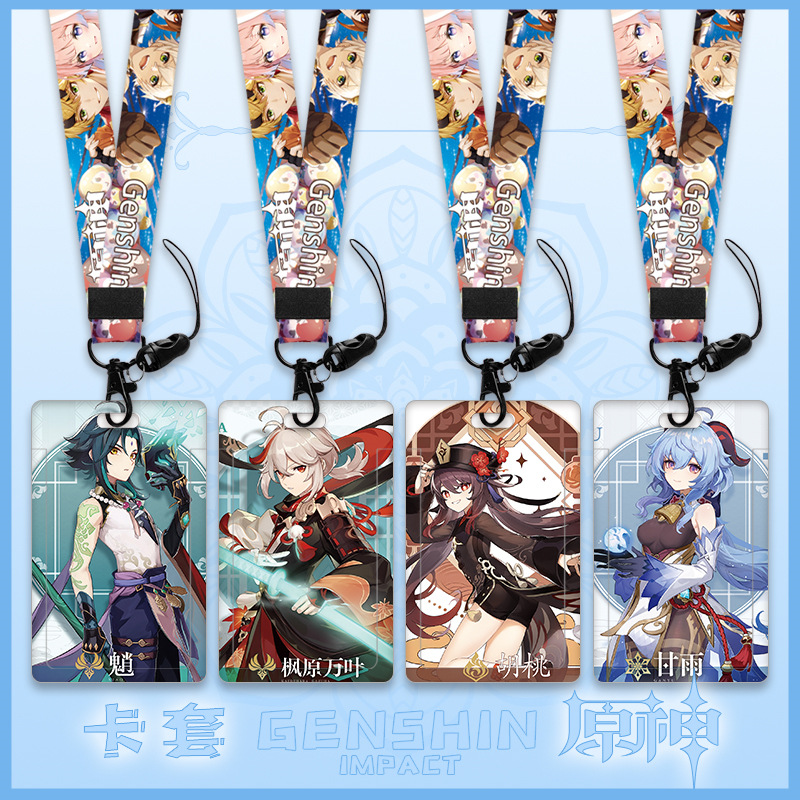 Genshin Impact anime lanyard phonestrap