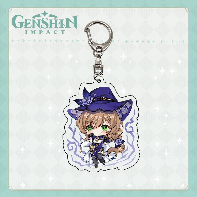 Genshin Impact anime keychain