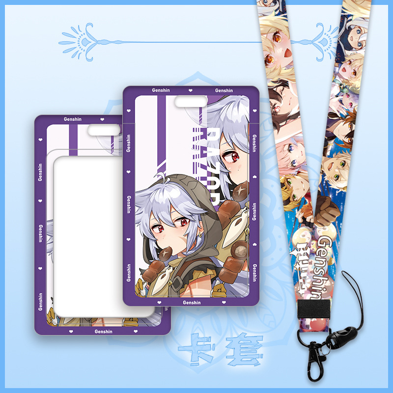 Genshin Impact anime lanyard phonestrap