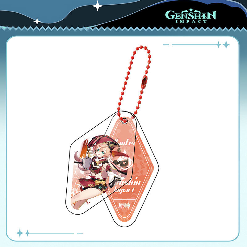 Genshin Impact anime keychain