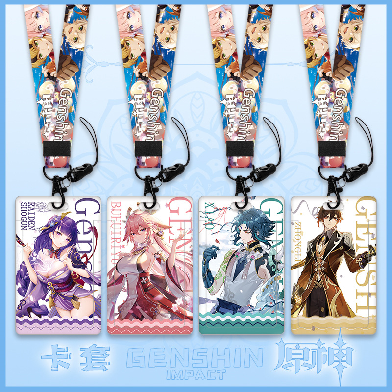 Genshin Impact anime lanyard phonestrap