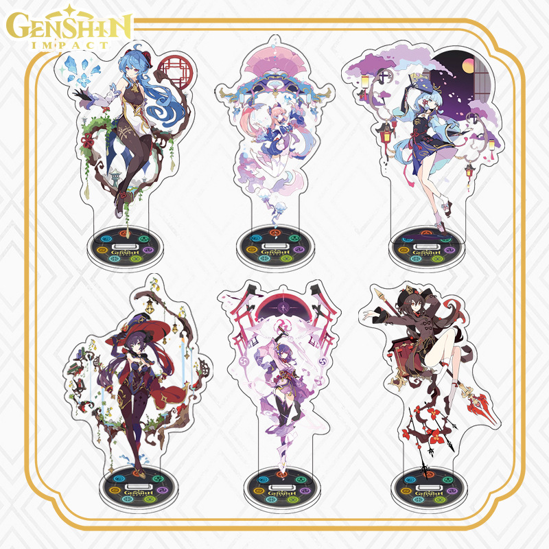 Genshin Impact anime Standing Plates 15cm