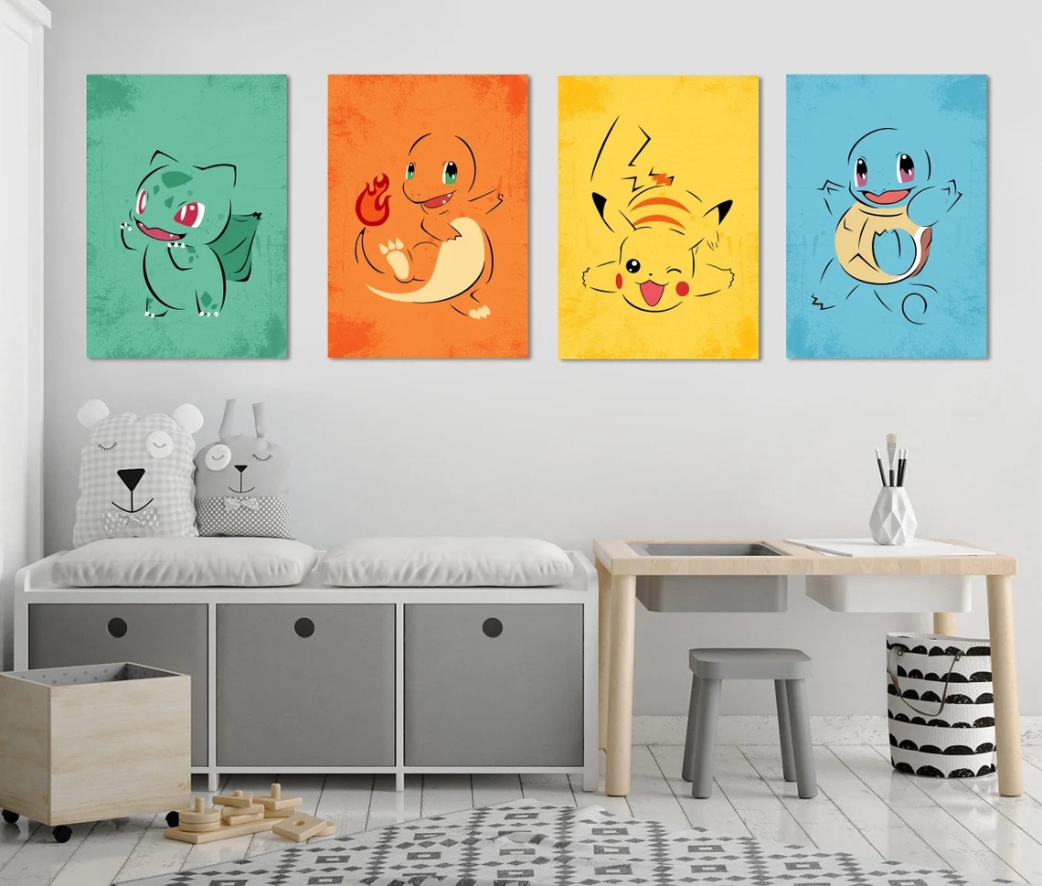 Pokemon anime painting 30x40cm(12x16inches)